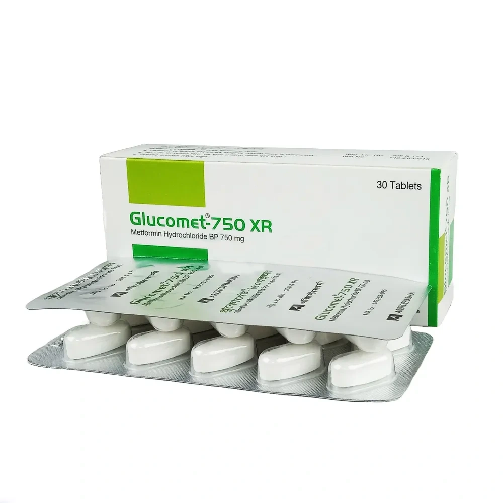 Glucomet XR Tablet (Extended Release) 750 mg