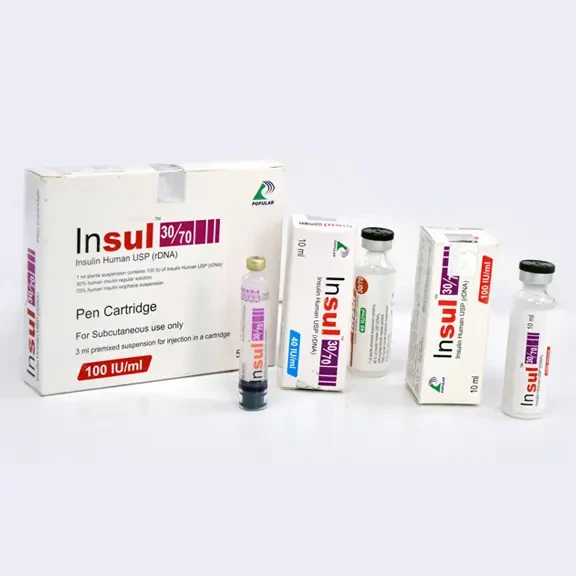 Insul SC Injection 30%+70% in 40 IU/ml