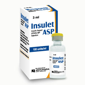 Insulet ASP SC Injection 100 IU/ml