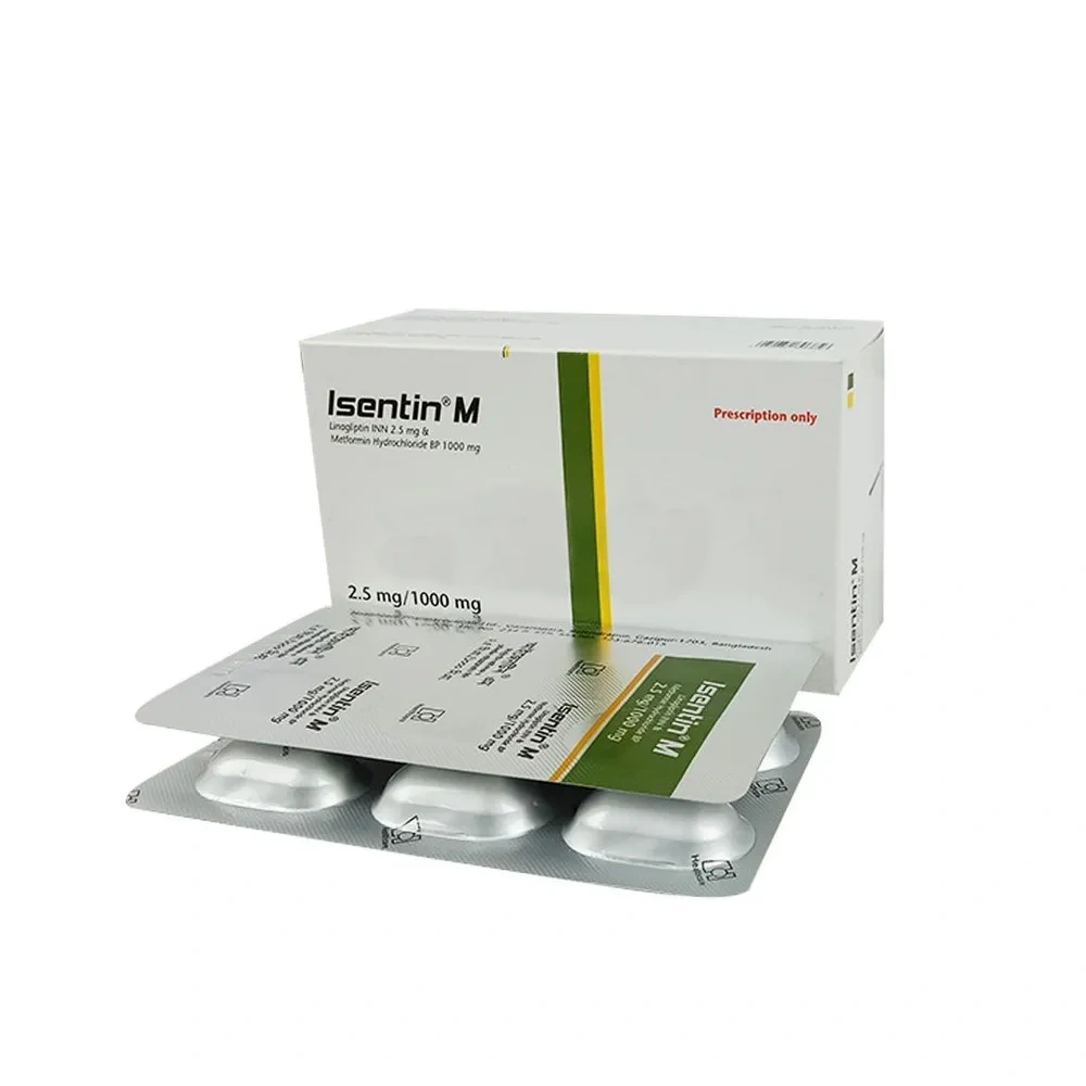 Isentin M Tablet 2.5 mg+1000 mg