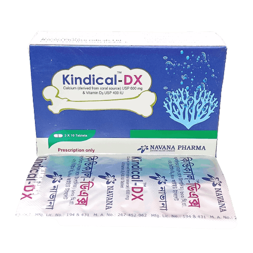 Kindical-DX Tablet 600 mg+400 IU