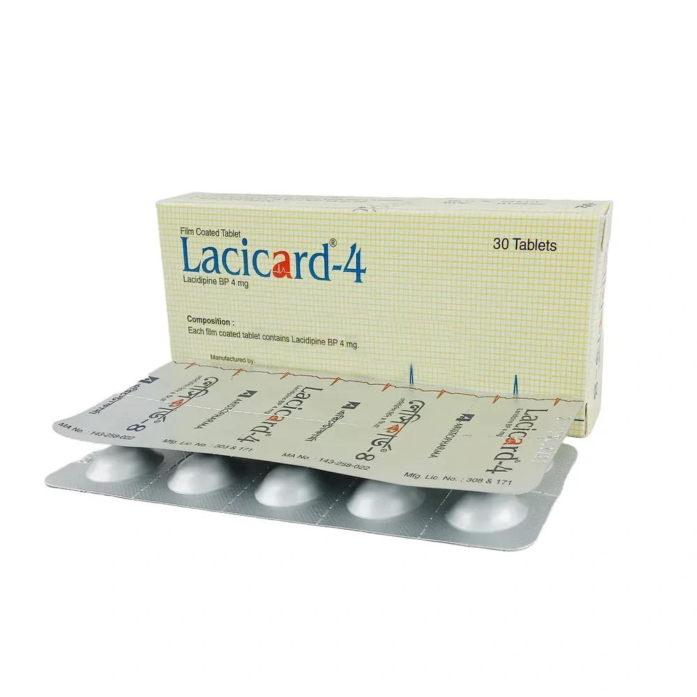 Lacicard Tablet 4 mg
