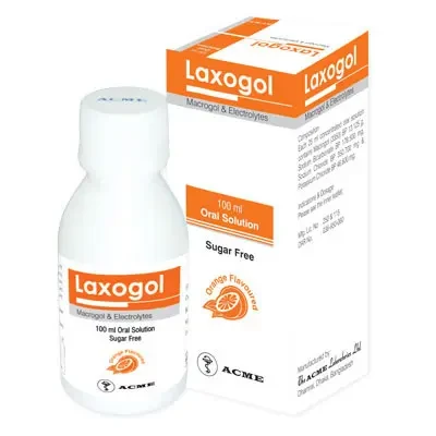 Laxogol Oral Solution (13.125 gm+350.7 mg+178.5 mg+46.6 mg)/25 ml