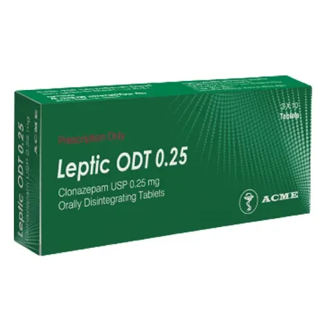 Leptic ODT Dispersible Tablet 0.25 mg