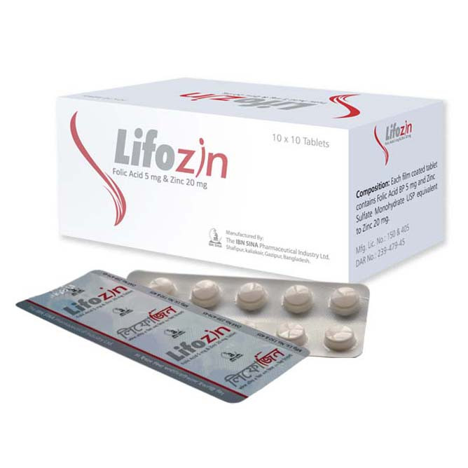 Lifozin Tablet 5 mg+20 mg