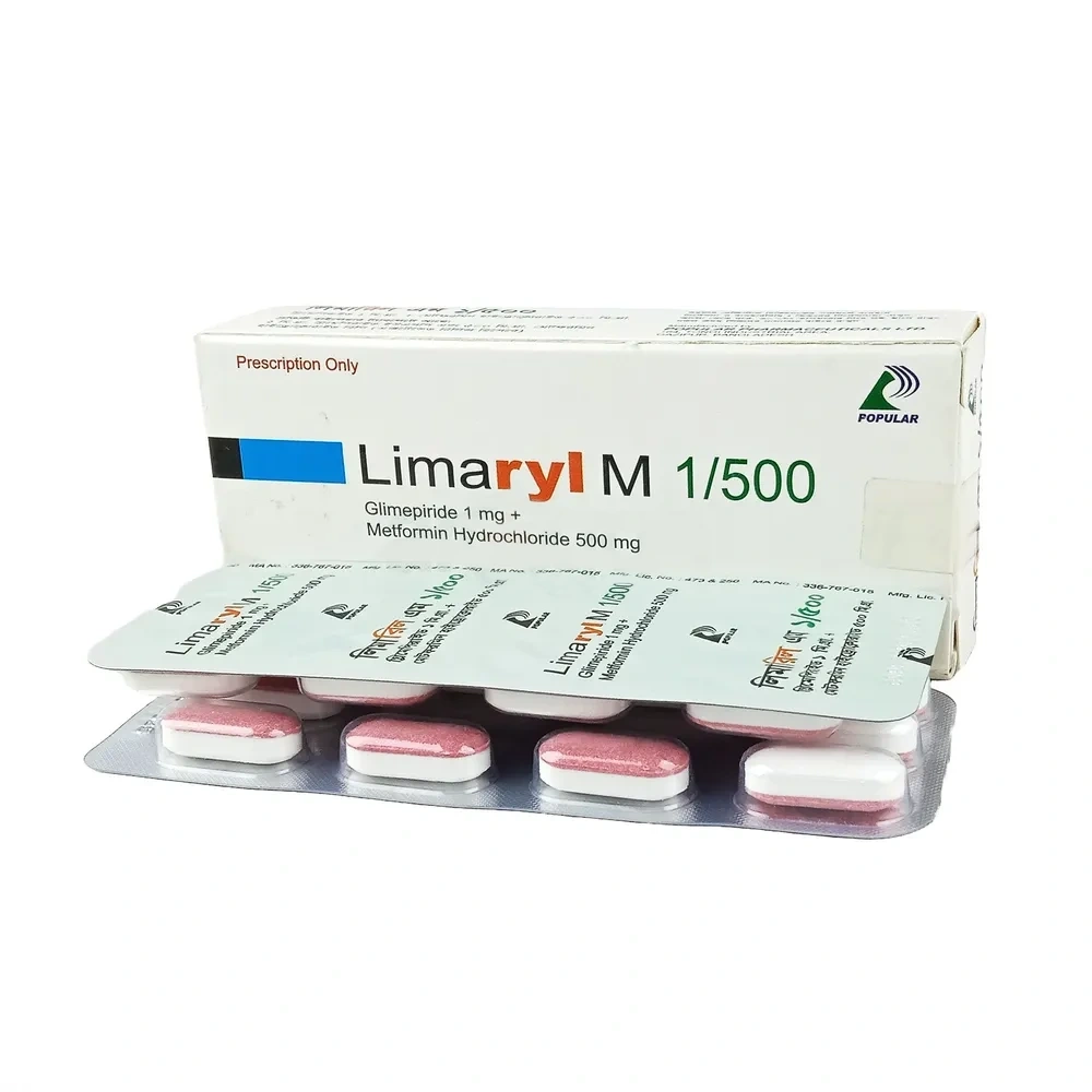 Limaryl M Tablet (Extended Release) 1 mg+500 mg