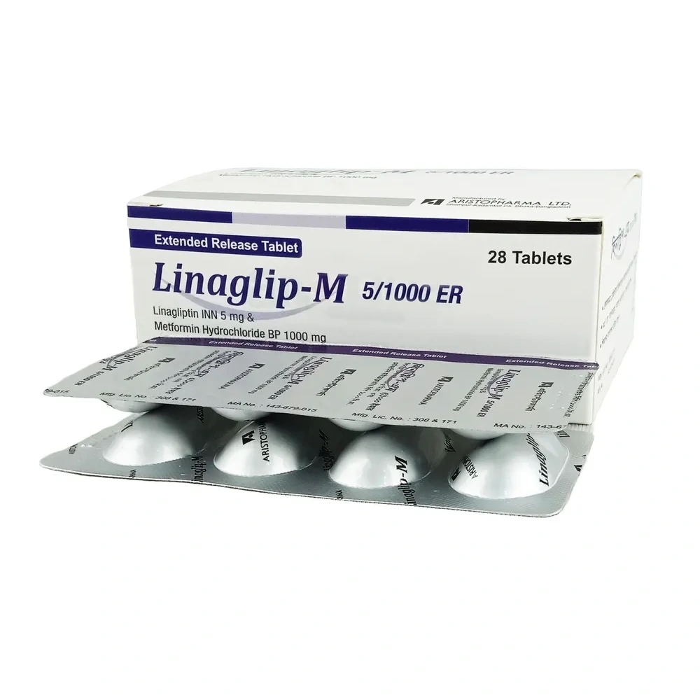 Linaglip-M ER Tablet (Extended Release) 5 mg+1000 mg