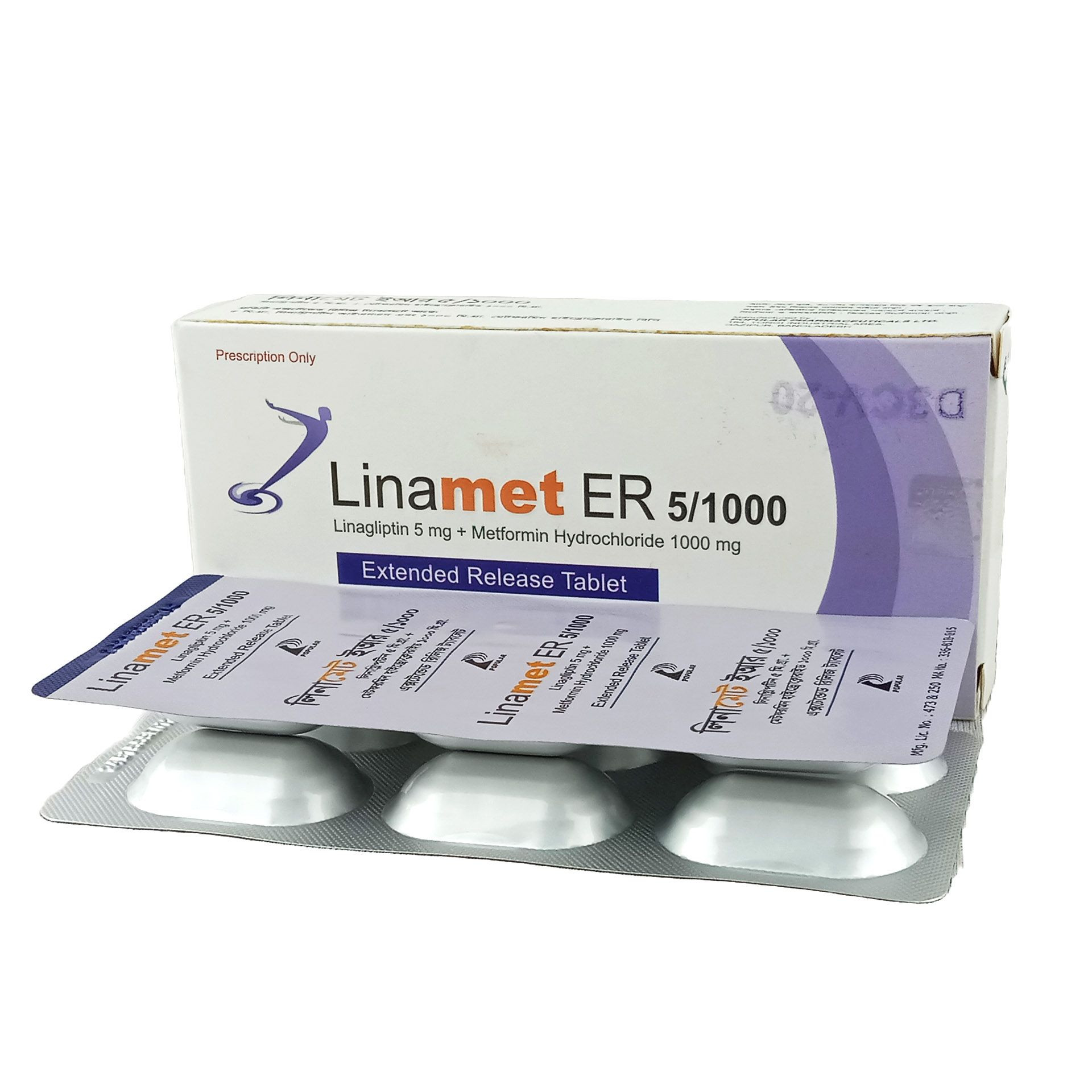 Linamet ER Tablet (Extended Release) 5 mg+1000 mg