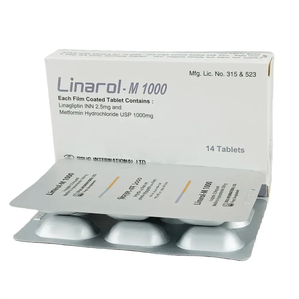 Linarol-M Tablet 2.5 mg+1000 mg