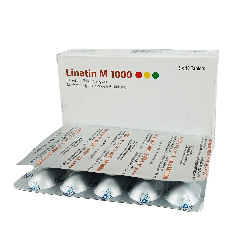 Linatin M Tablet 2.5 mg+1000 mg