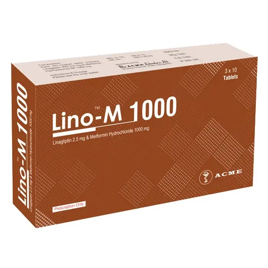 Lino-M Tablet 2.5 mg+1000 mg