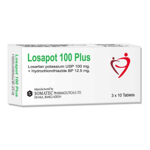 Losapot Plus Tablet 100 mg+12.5 mg