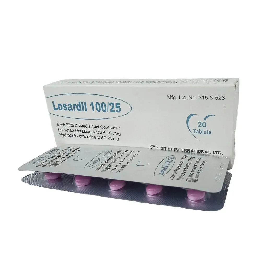 Losardil 100/25 Tablet 100 mg+25 mg