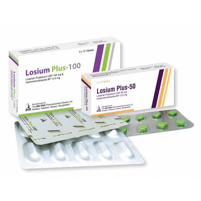 Losium Plus Tablet 100 mg+12.5 mg