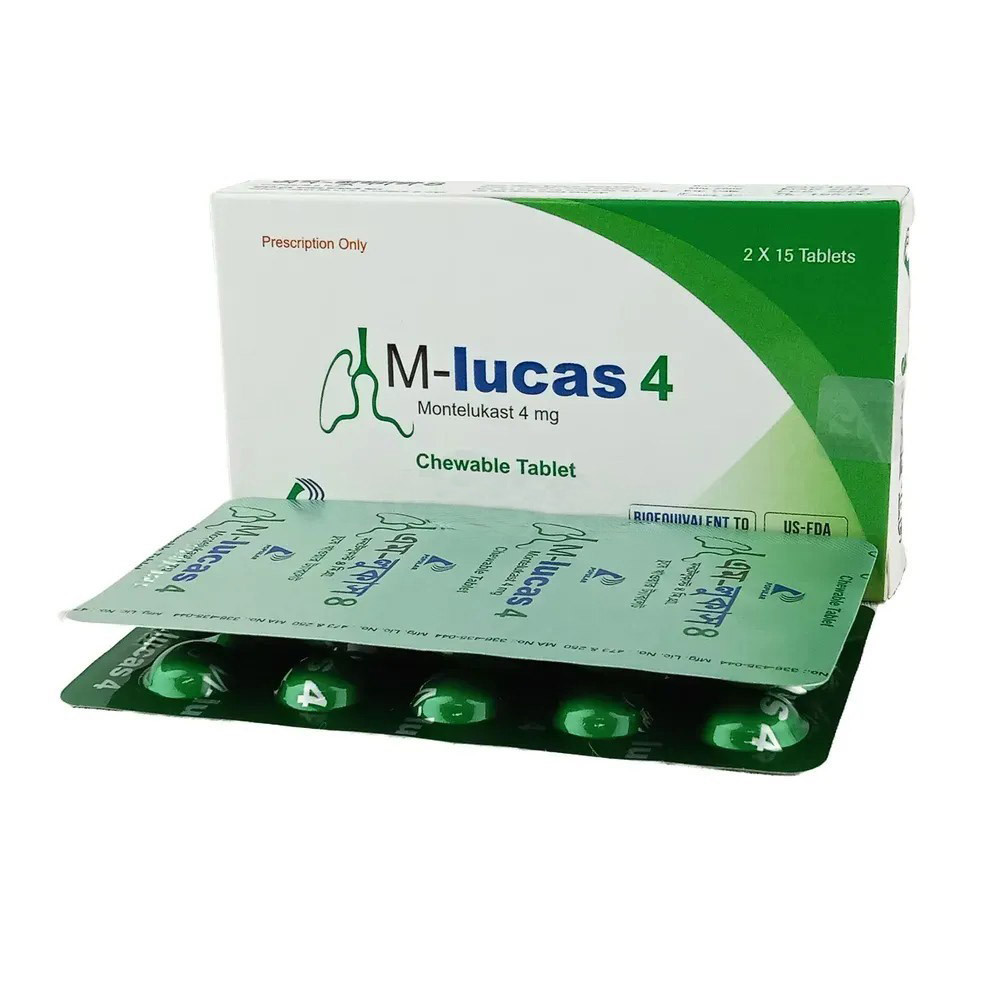 M-lucas Chewable Tablet 4 mg