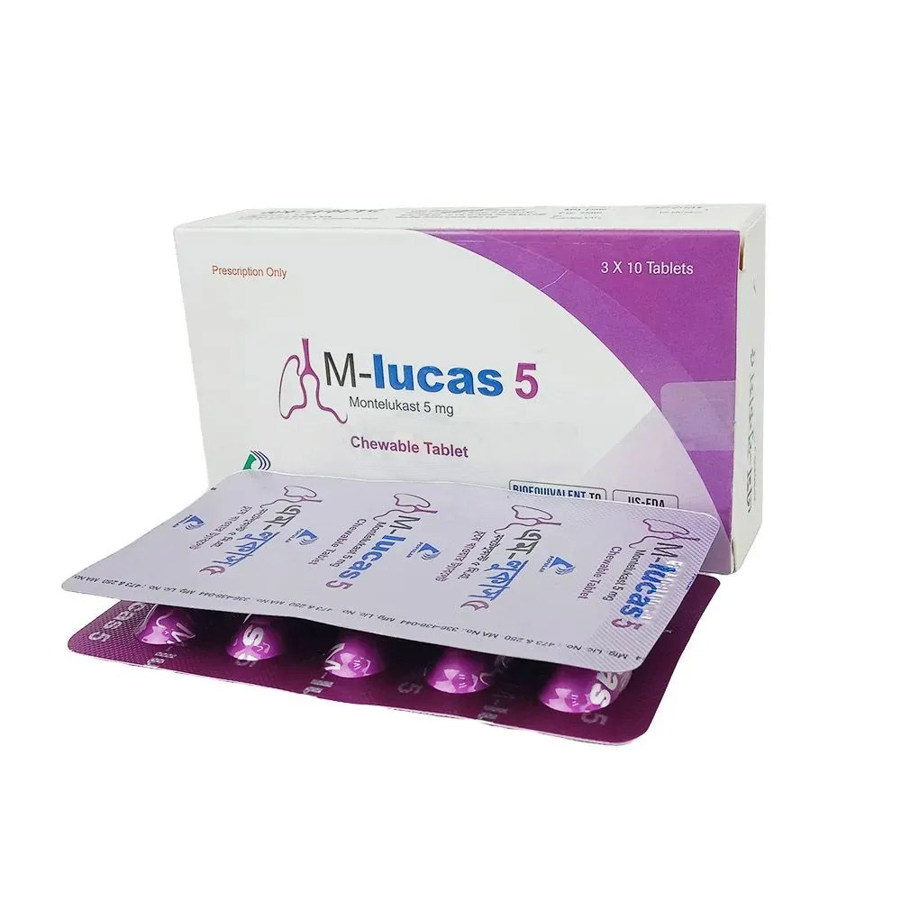 M-lucas Chewable Tablet 5 mg