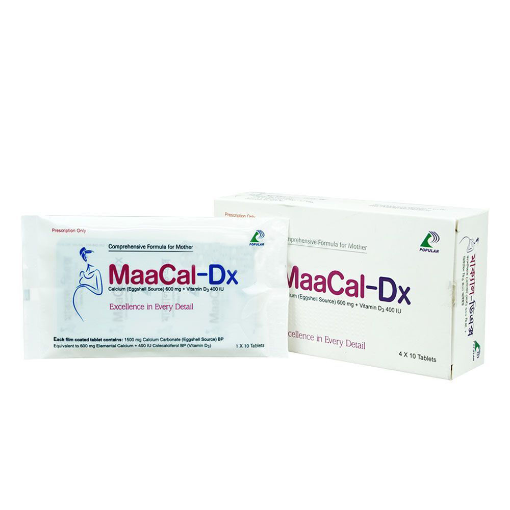 Maacal-DX Tablet 600 mg+400 IU