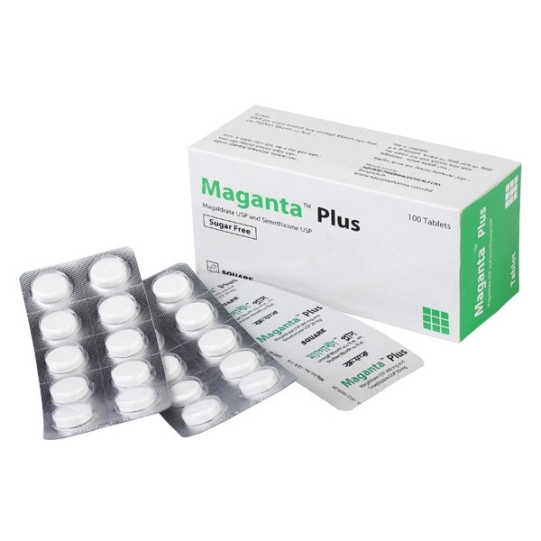 Maganta Plus Chewable Tablet 480 mg+20 mg