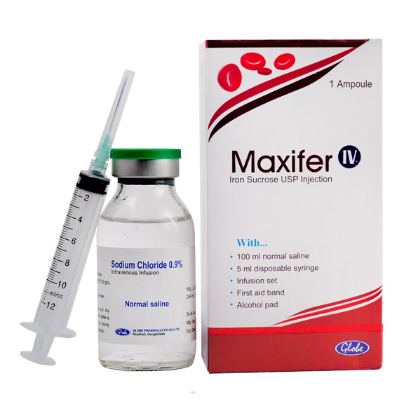 Maxifer IV Injection or Infusion 100 mg/5 ml