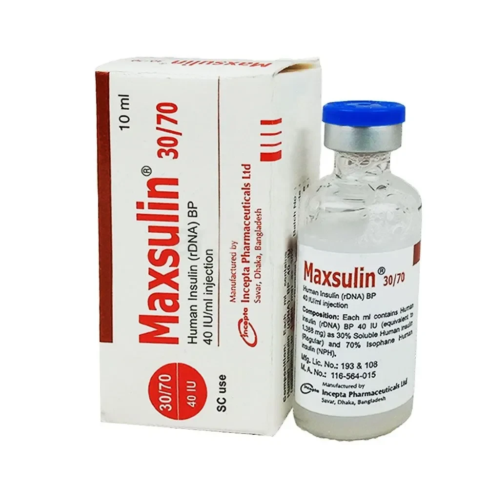 Maxsulin SC Injection 30%+70% in 40 IU/ml