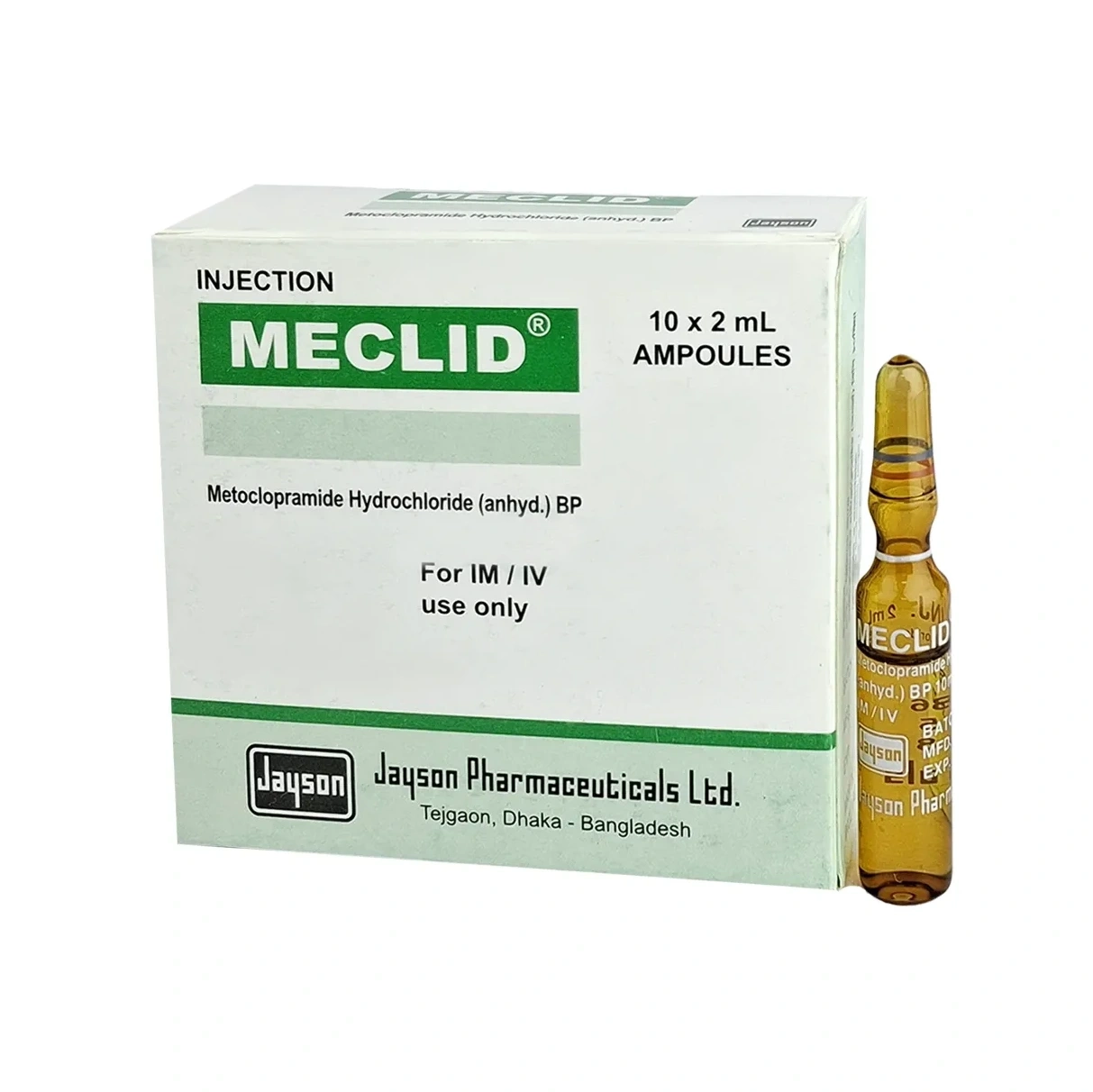 Meclid Injection 10 mg/2 ml