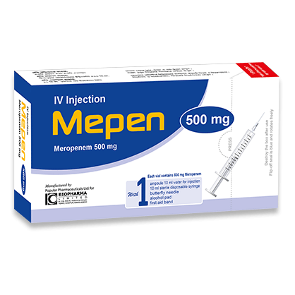 Mepen IV Injection or Infusion 500 mg/vial