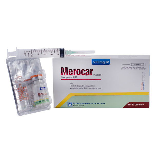 Merocar IV Injection or Infusion 500 mg/vial