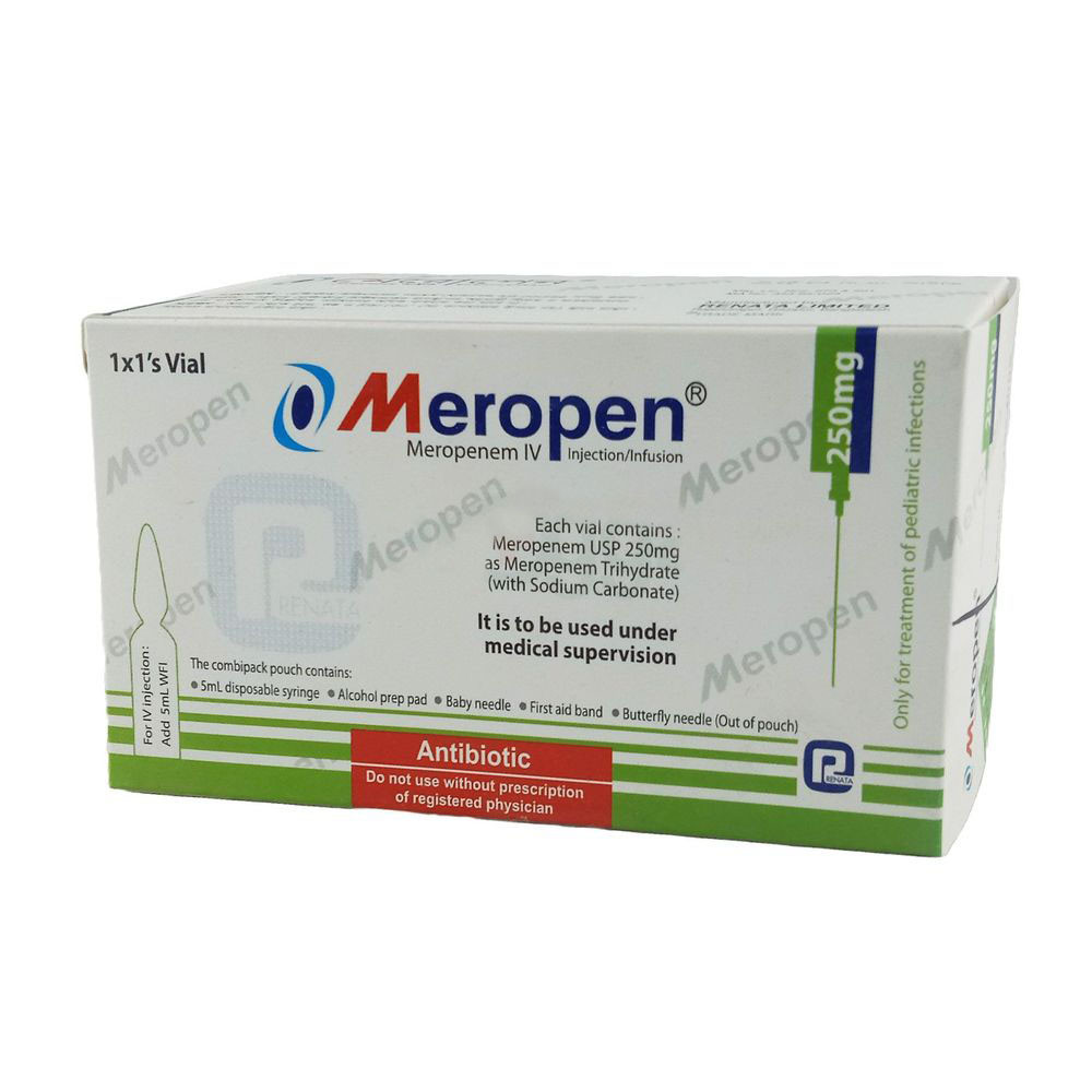 Meropen IV Injection or Infusion 250 mg/vial