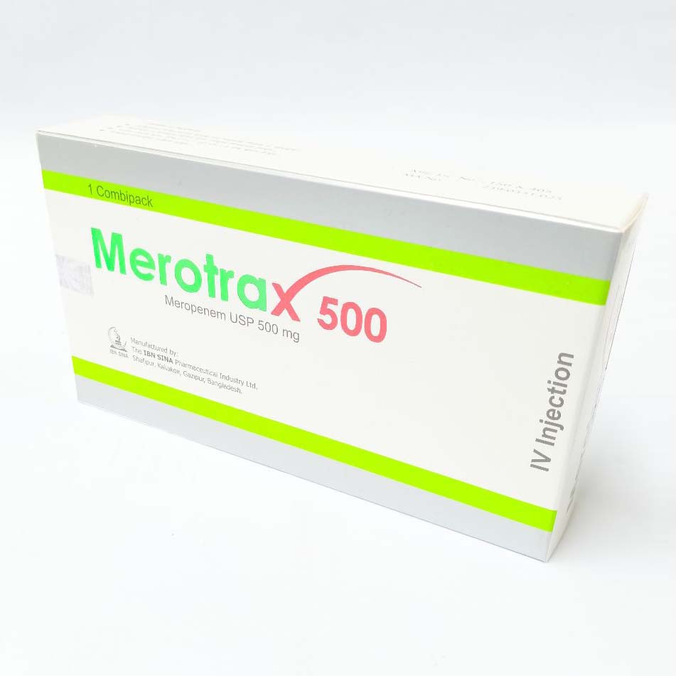 Merotrax IV Injection or Infusion 500 mg/vial