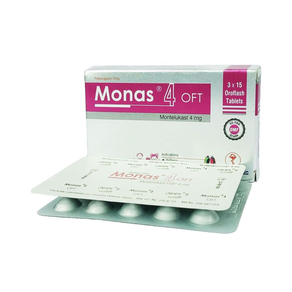 Monas OFT Flash Tablet 4 mg