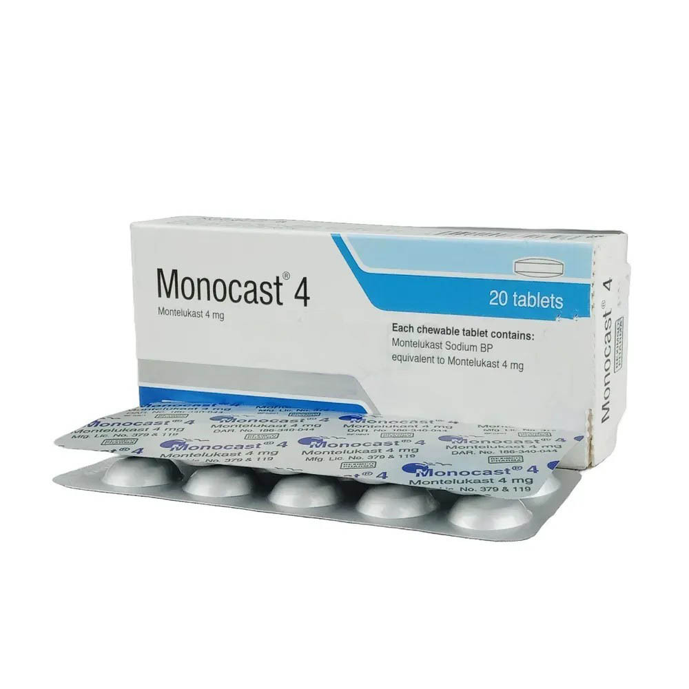 Monocast Chewable Tablet 4 mg