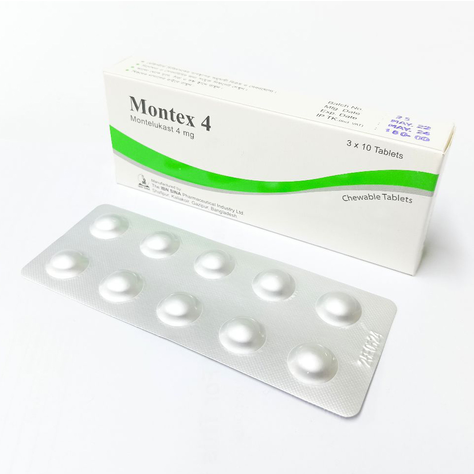 Montex Chewable Tablet 4 mg