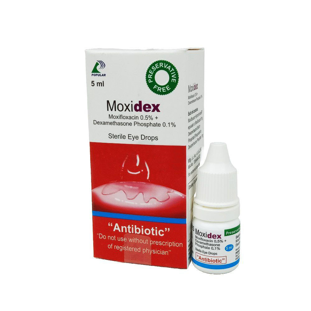 Moxidex Ophthalmic Solution 0.5%+0.1%