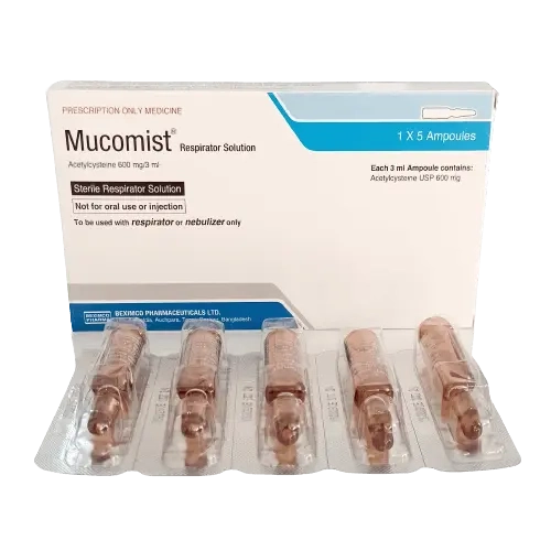 Mucomist Nebuliser Solution 600 mg/3 ml