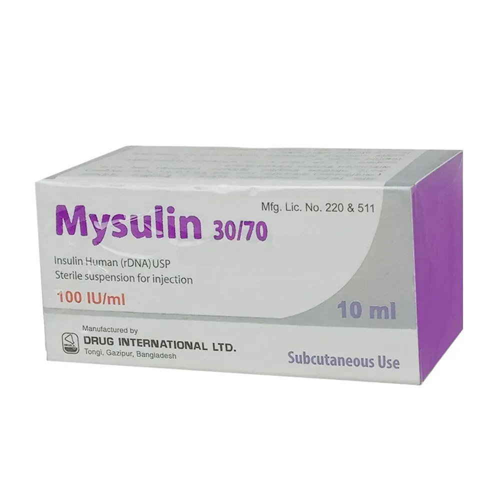 Mysulin SC Injection 30%+70% in 100 IU/ml
