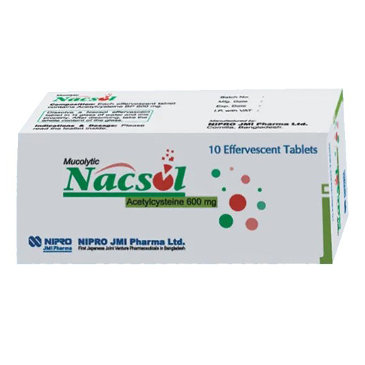 Nacsol Effervescent Tablet 600 mg