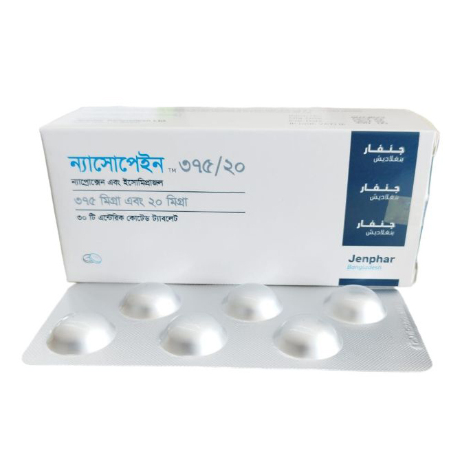 Nasopain Tablet (Delayed Release) 375 mg+20 mg