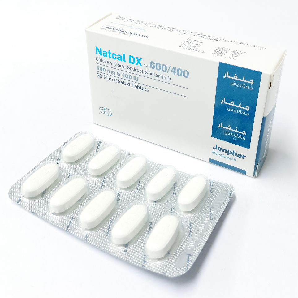 Natcal DX Tablet 600 mg+400 IU