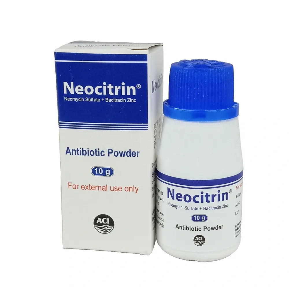 Neocitrin Topical Powder (5 mg+250 IU)/gm