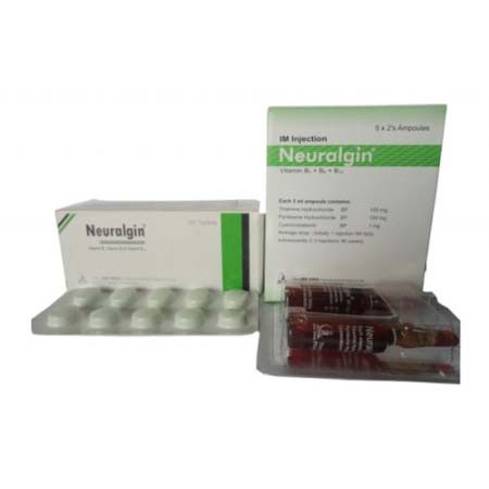 Neuralgin IM Injection (100 mg+100 mg+1 mg)/3 ml