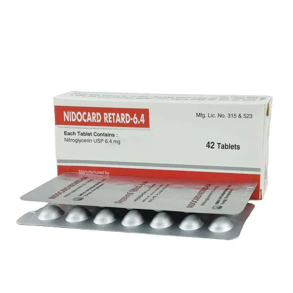 Nidocard Retard Retard Tablet 6.4 mg