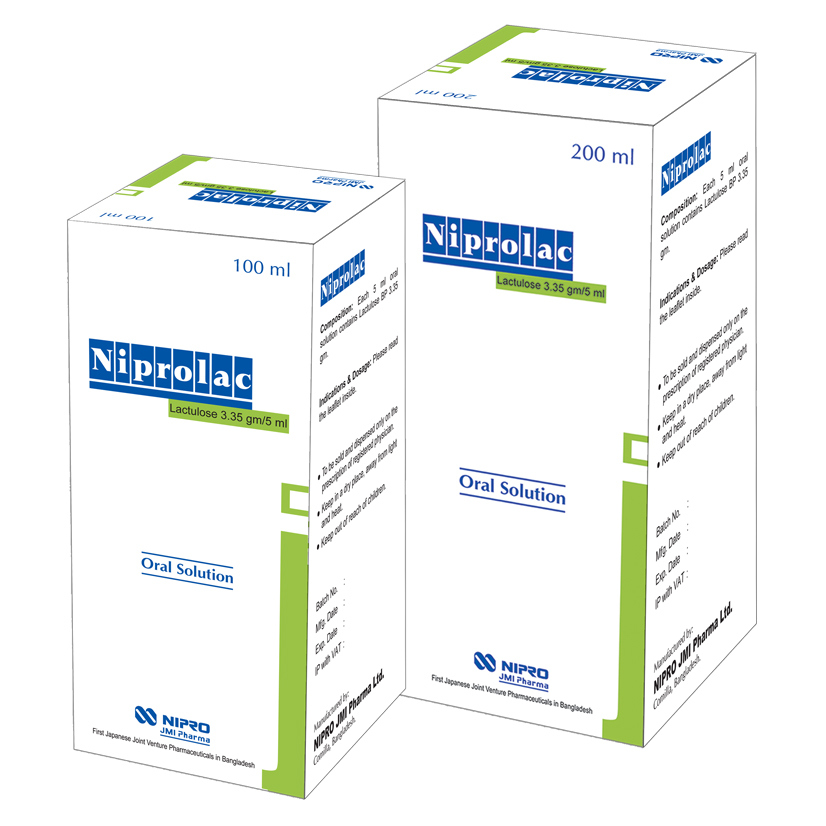 Niprolac Oral Solution 3.35 gm/5 ml