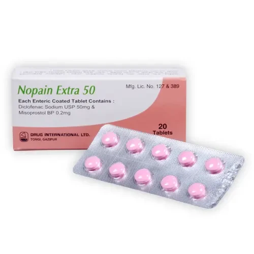 Nopain Extra Tablet 50 mg+200 mcg