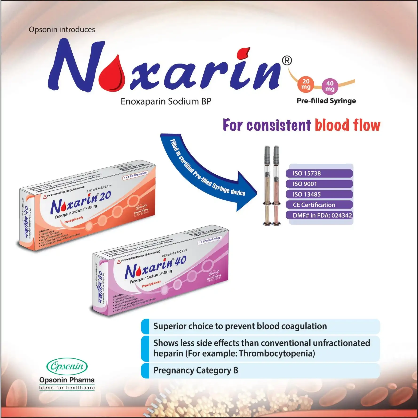 Noxarin SC Injection 2000 Anti-Xa IU/0.2 ml