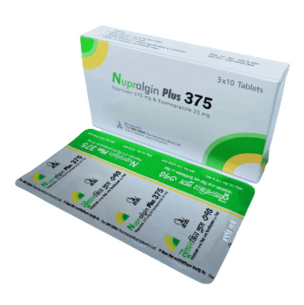 Nupralgin Plus Tablet (Delayed Release) 375 mg+20 mg