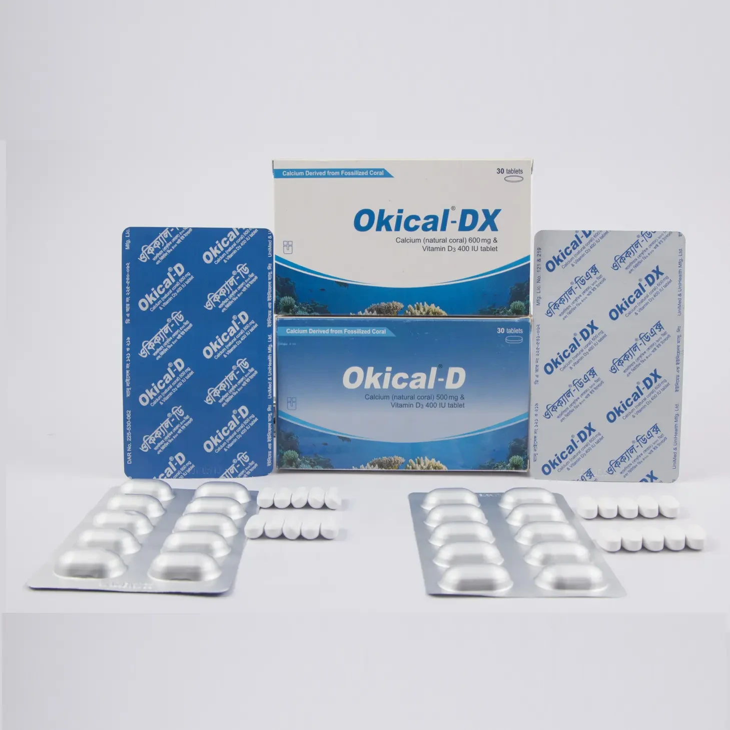 Okical-D Tablet 500 mg+400 IU