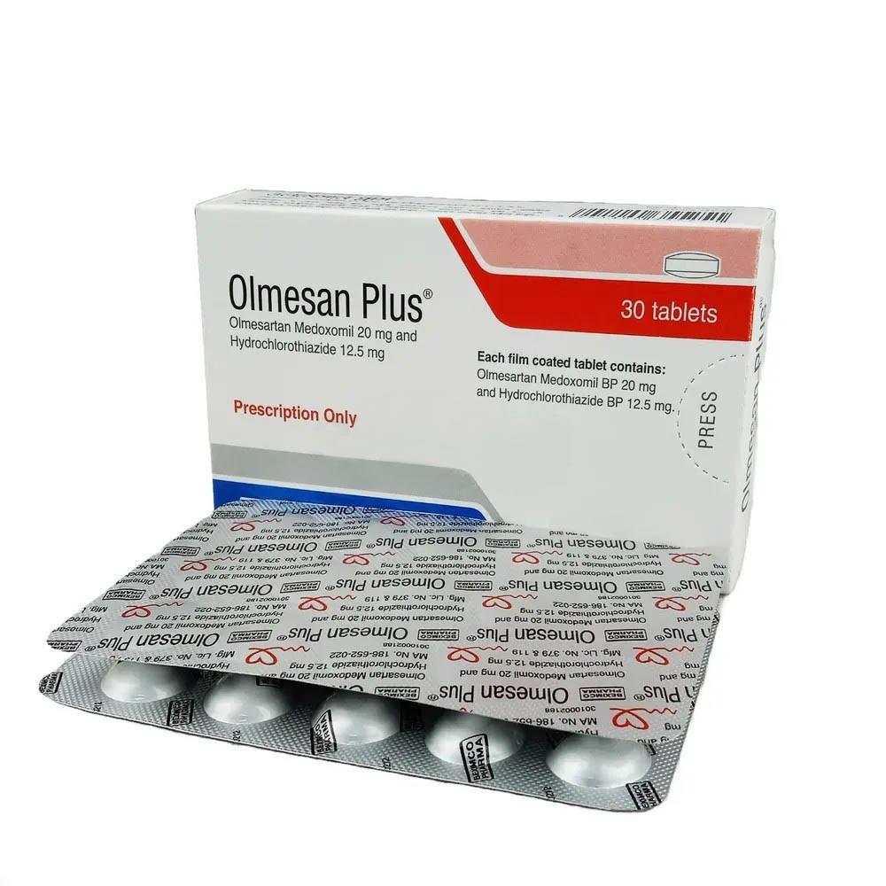 Olmesan Plus Tablet 20 mg+12.5 mg