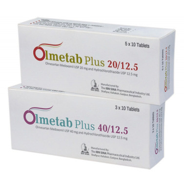 Olmetab Plus Tablet 20 mg+12.5 mg