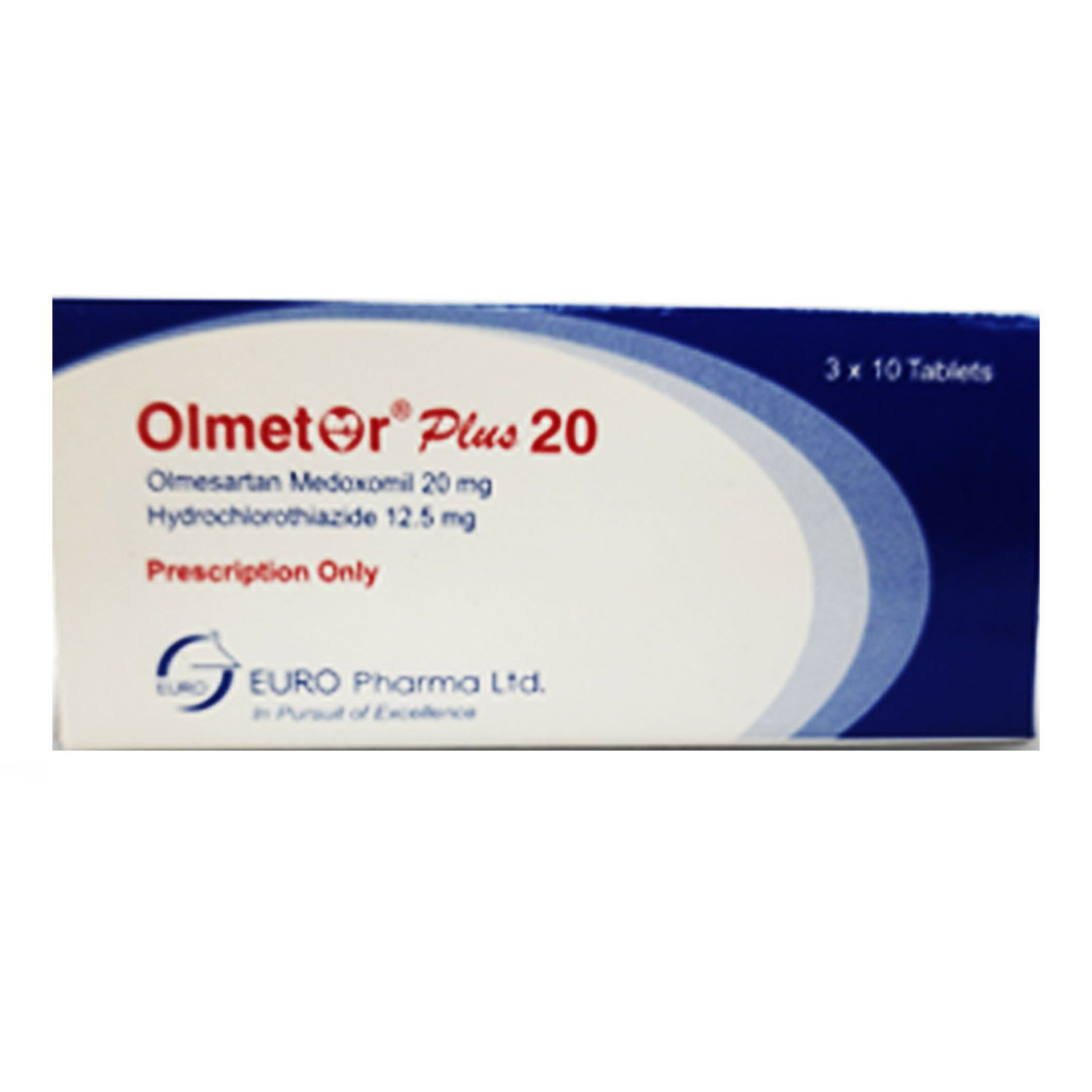 Olmetor Plus Tablet 20 mg+12.5 mg