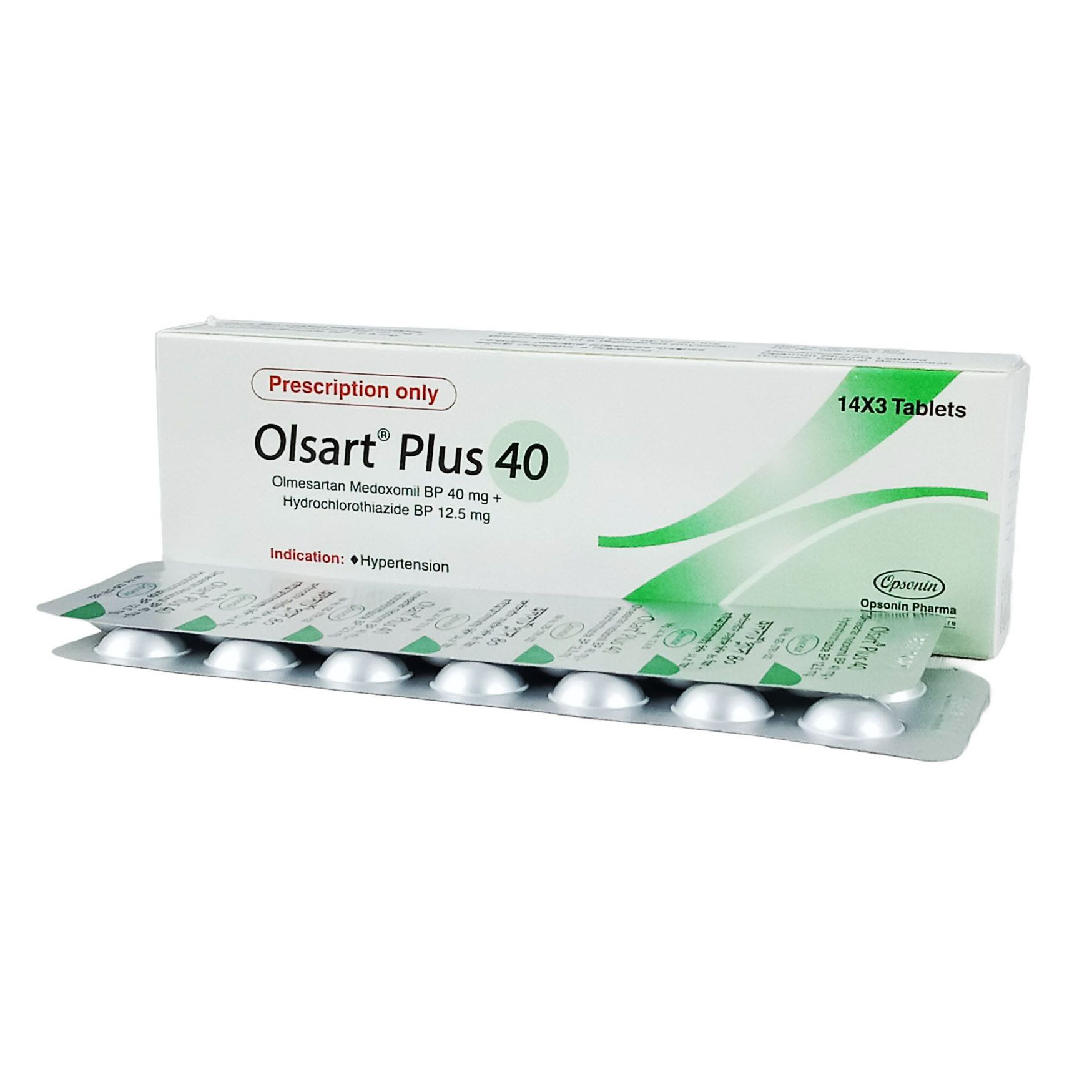 Olsart Plus Tablet 40 mg+12.5 mg